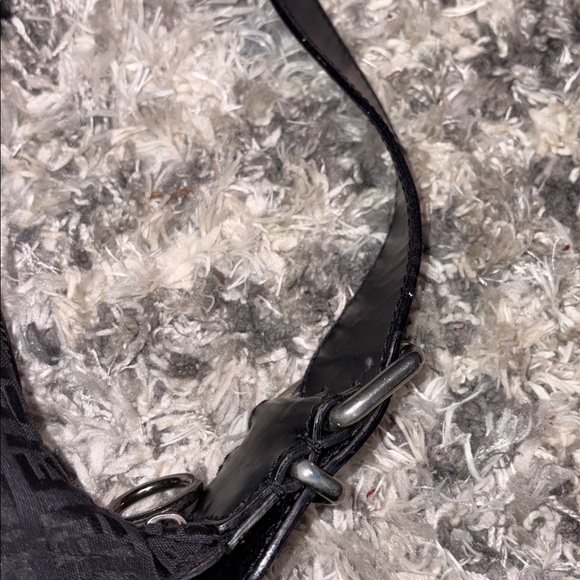 Fendi Black FF Monogram Saddle Bag - Picture 5 of 16